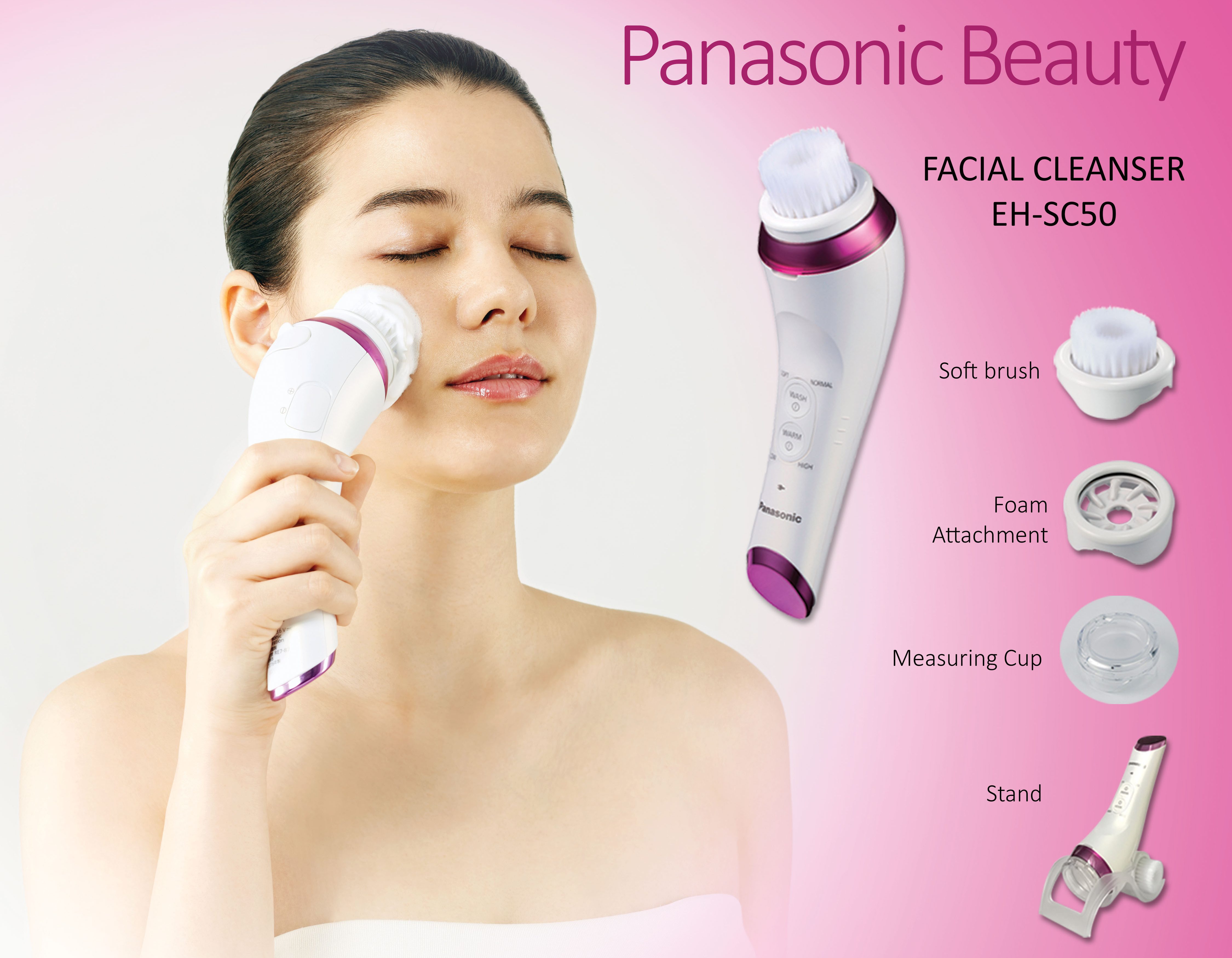 Get a 3in1 facial cleanser with Panasonic’s MicroFoaming Cleansing