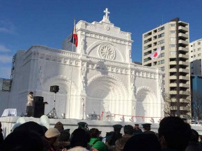 Japan’s Snow Festival Features The Manila Cathedral