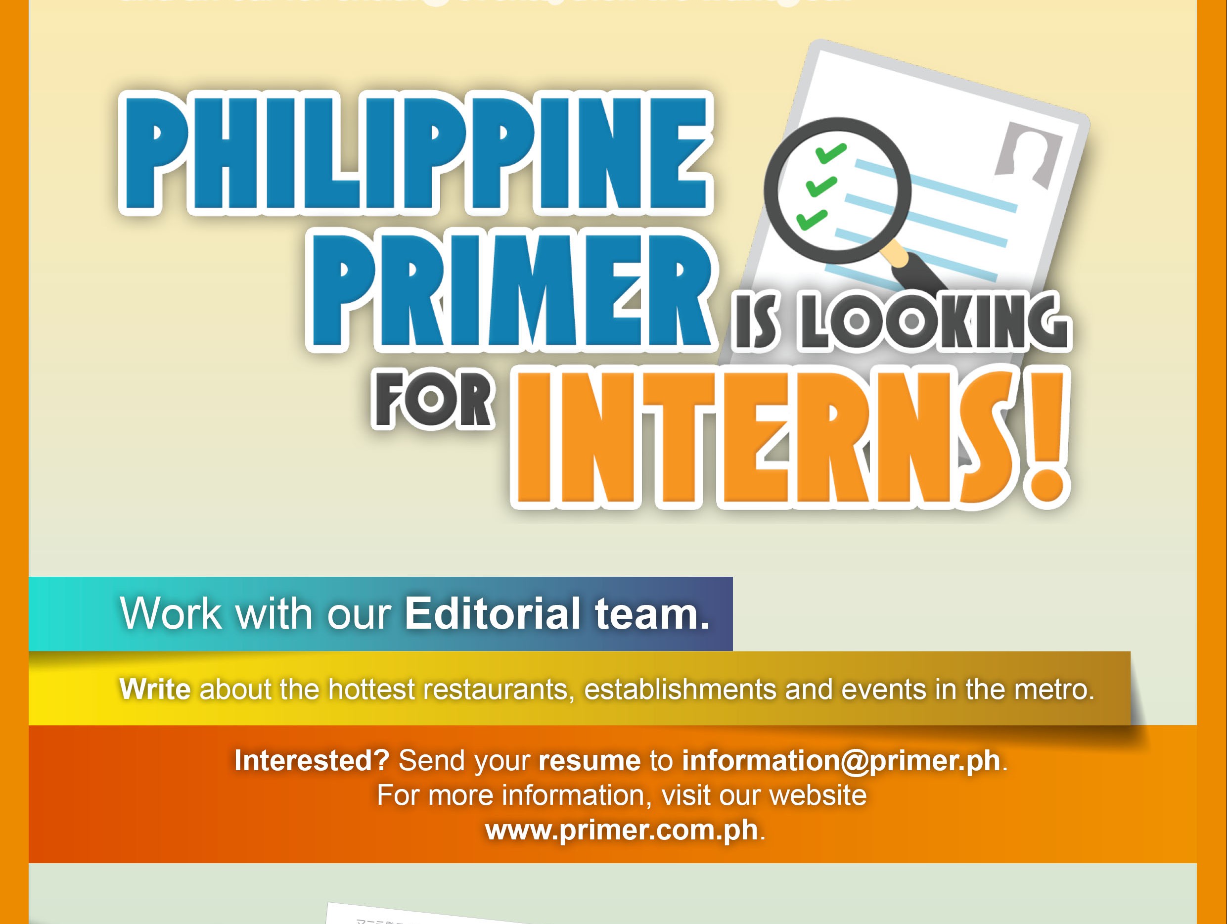 thesis about internship in the philippines
