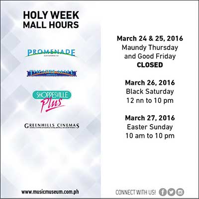 Promenade, Theater Mall, Shopesville, Greenhills Cinemas