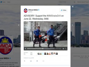 Dancing MMDA Constables remind everyone of #MMShakeDrill