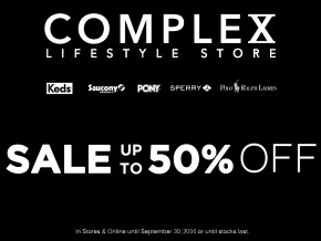 Complex Lifestyle Store is on sale!
