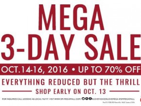 Endless shopping awaits you at the SM Mega 3-Day Sale