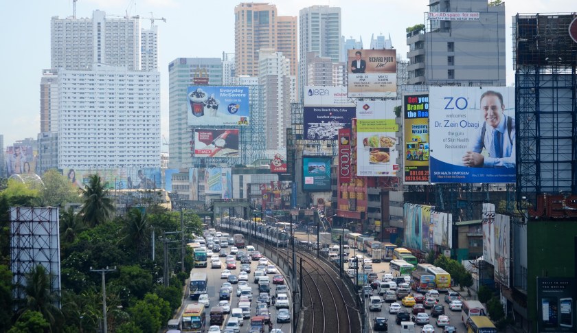MANILA, PHILIPPINES - MAY 08: A general view of the financial district of Makati City on May 8, 2013 in Manila, Philippines. The Philippines is in the throes of a property boom that is unprecedented in Southeast Asia. Hundreds of construction cranes are seen across Manila's skyline as property developments including office buildings, housing projects, hotels and new shopping districts are changing the face of the metropolis. The country's credit rating has been upgraded once again from a grade of BBB- to BBB by rating agency Standard & Poor's and the economy is expected to post a GDP growth rate of 6%, 1% higher than initially forecast. (Photo by Dondi Tawatao/Getty Images)