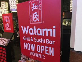 Closer to home: Watami Grill & Sushi Bar opens in Greenbelt 2