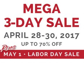 Labor Day Sale at SM Malls from April 28-30, 2017