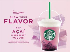 Starbucks releases vibrant and healthy frappuccinos