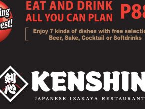 Kenshin Japanese Restaurant offers eat and drink all you can promo