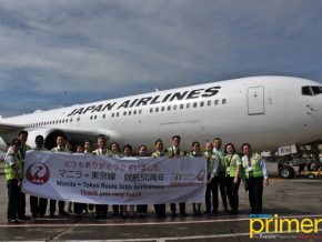 Japan Airlines celebrates 50 years of Manila-Tokyo line