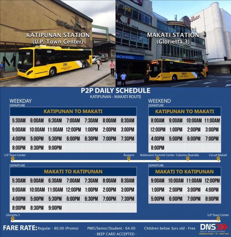 P2P Bus Service launches UP Town CenterMakati CBD route Philippine