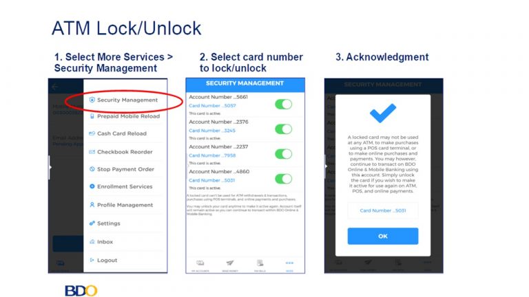 BDO’s New Lock/Unlock Feature Lets You Control Your Debit Card Security ...