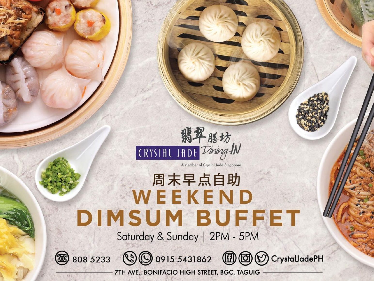 PROMO Crystal Jade Dining IN’s Weekend Dimsum Buffet in BGC Philippine Primer