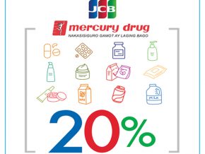 PROMO: Get 20% Cash Rebate with Your BDO & RCBC Bankard JCB Card at Mercury Drugstore