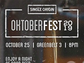 Single Origin Greenbelt Celebrates Oktoberfest 2019 with Buy One, Get One Beers Galore 