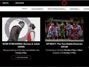 Globe Theatre Streams Shakespeare’s Greatest Plays For Free On YouTube