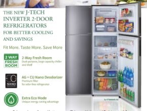 For Better Cooling and Savings: Sharp’s New J-Tech Inverter 2-Door Refrigerators