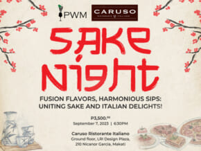 Caruso Pairs Italian Favorites with Japanese Rice Wine in This Year’s Sake Night