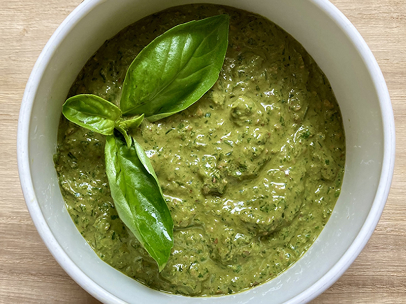 Let’s Cook Fried Garlic Peanut Pesto Sauce Philippine Primer