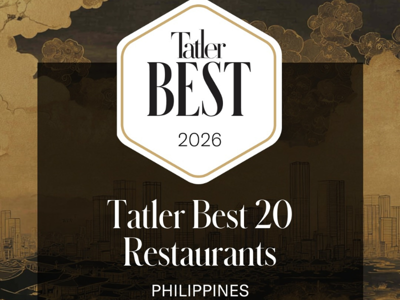 Tatler Names 20 Best Restaurants in the Philippines for 2026 ...