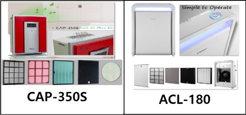 IMAGE 6 - CAP-350S ~ AIR PURIFIER with FILTERS & ACL-180 AIR PURIFIER with FILTERS