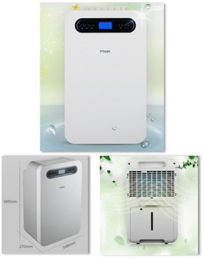 IMAGE 8 - DEH-10L DEHUMIDIFIER with FILTERS HUMIDITY REDUCER & ELIMINATES ODOR