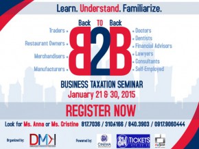 BUSINESS TAXATION SEMINAR BY SUZAN C. BIGAY CPA, CMA