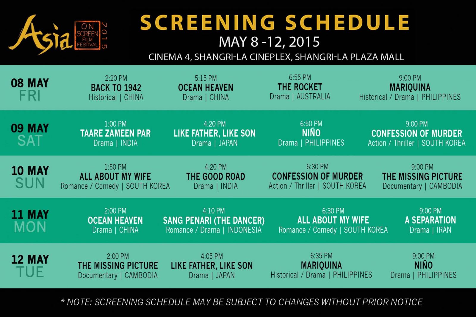 Asian Film Festival 2015 Asian On Screen Philippine Primer