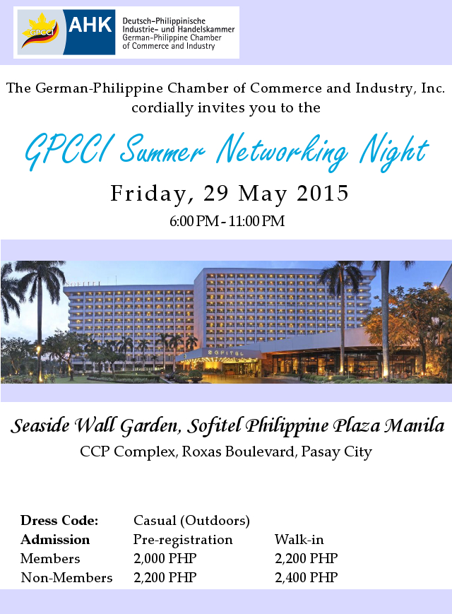 GPCCI Networking Night 2015 Invite