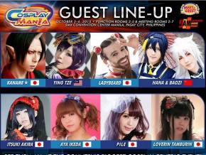 Cosplay Mania 15: Official Guest Line-Up