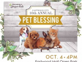 Eastwood City’s Annual Pet Blessing Happening on October 4