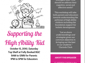 Supporting the High Ability Kid: Workshop for parents and educators