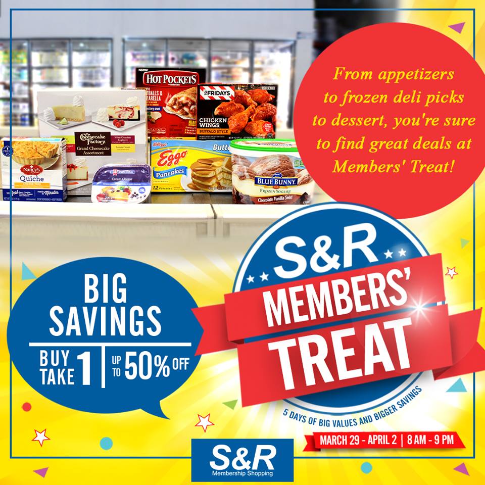 S R Members Treat Is Back This March 29 To April 2 Philippine Primer