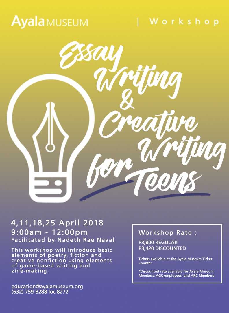 Essay and Creative Writing Workshop for Teens