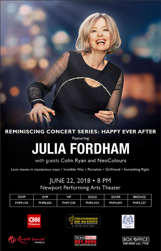 julia fordham tour 2022