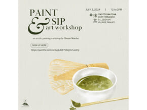 TIME TO GET CREATIVE: Join the Paint & Sip Art Workshop this July 3