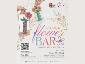 Paper Flower Bar at BGC Art Mart Lets You Create Your Own Paper Flower Arrangement This September