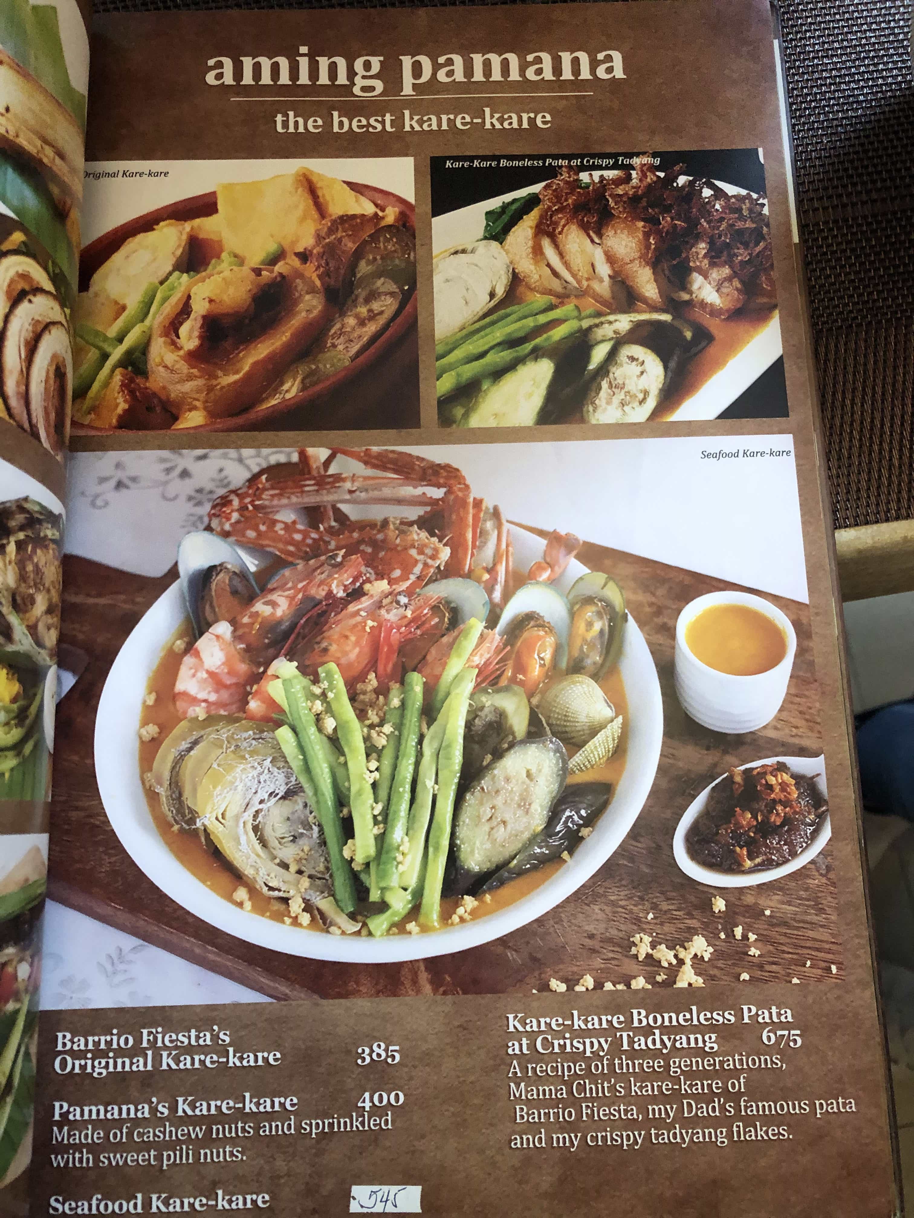 Bistro Pamana in Makati Offers Timeless Dishes and OldFashioned