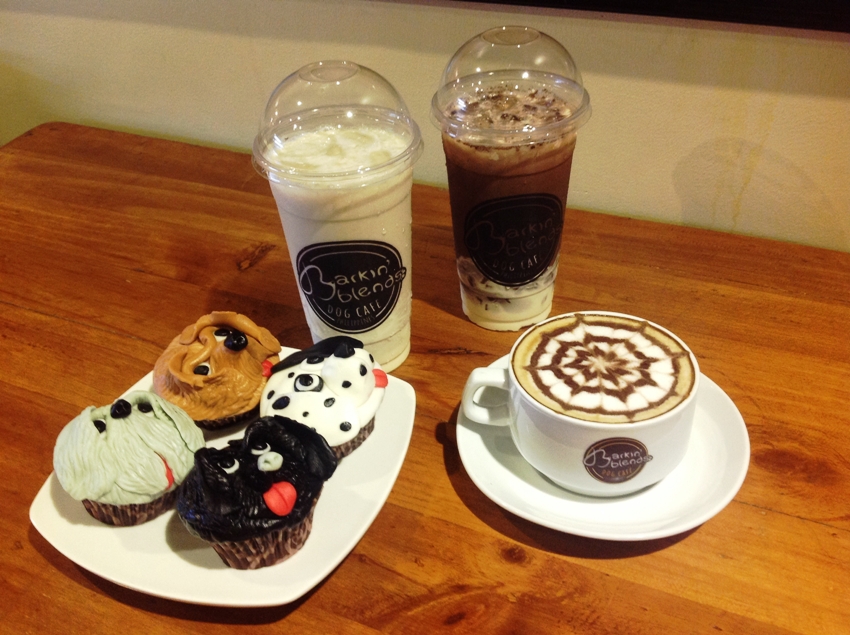 PHOTO 7 (L_R) Cupcakes, Cold Milk Tea (P 75) and Caffe Latte (P 100)