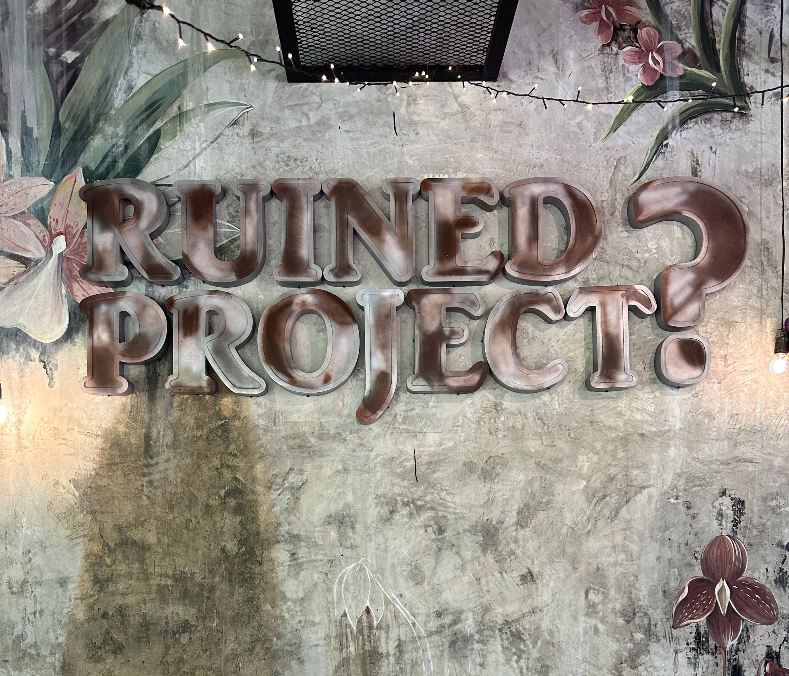 Ruined Project? in Tagaytay Embracing the Beauty of Imperfections