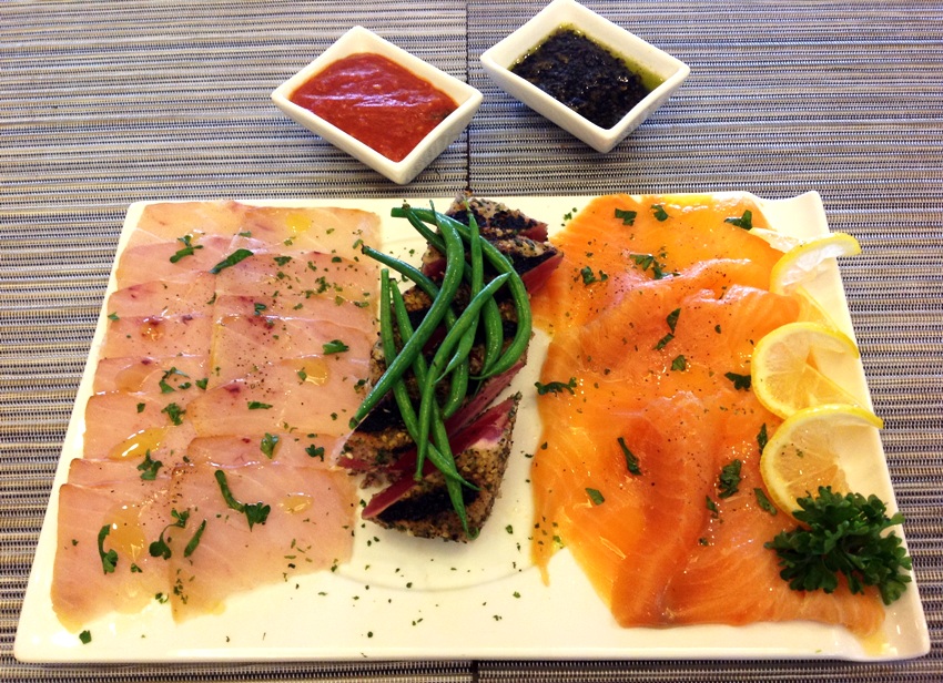 Fresh Fish Platter (Smoked Salmon, Smoked Blue Marlin and Seared Tuna) Pic 8