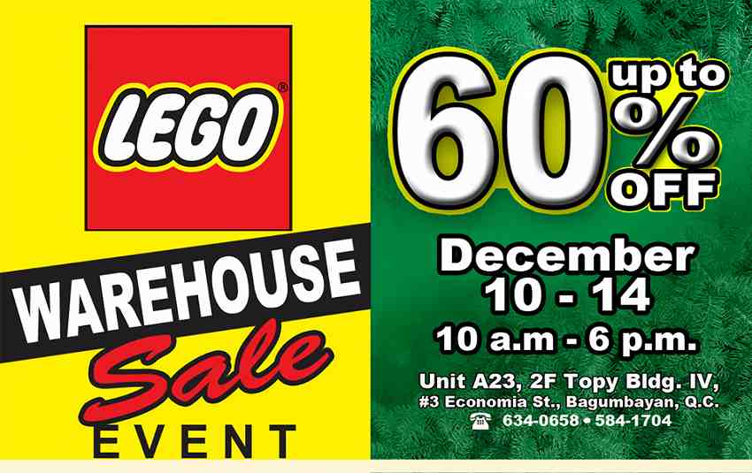 lego warehouse sale dec 2014