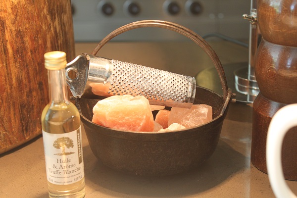 himalayan salt and truffle oil