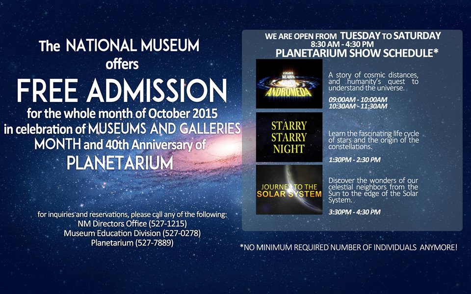 national museum free admission