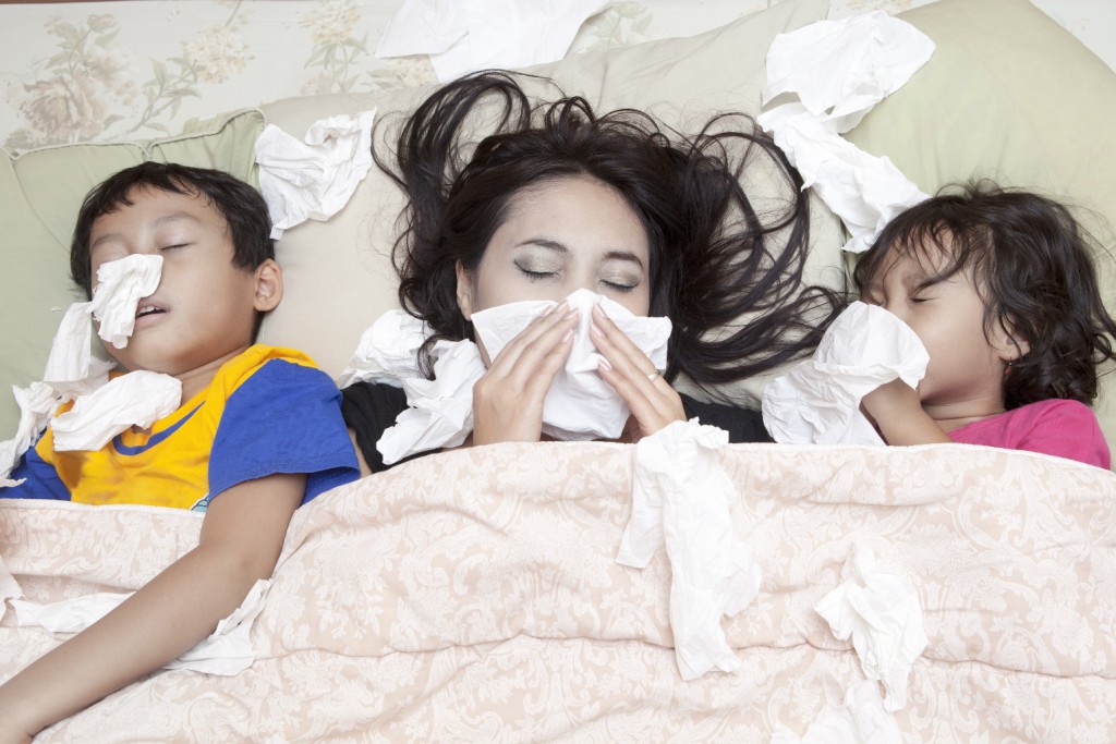 sick_mother and kids