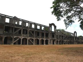 Ruins of Mile-Long (Mile-Long Barracks) in Corregidor Island